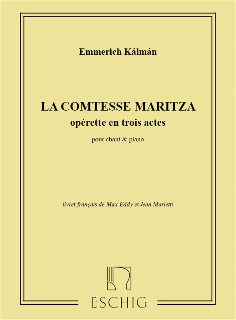 Comtesse Maritza Chant-Piano